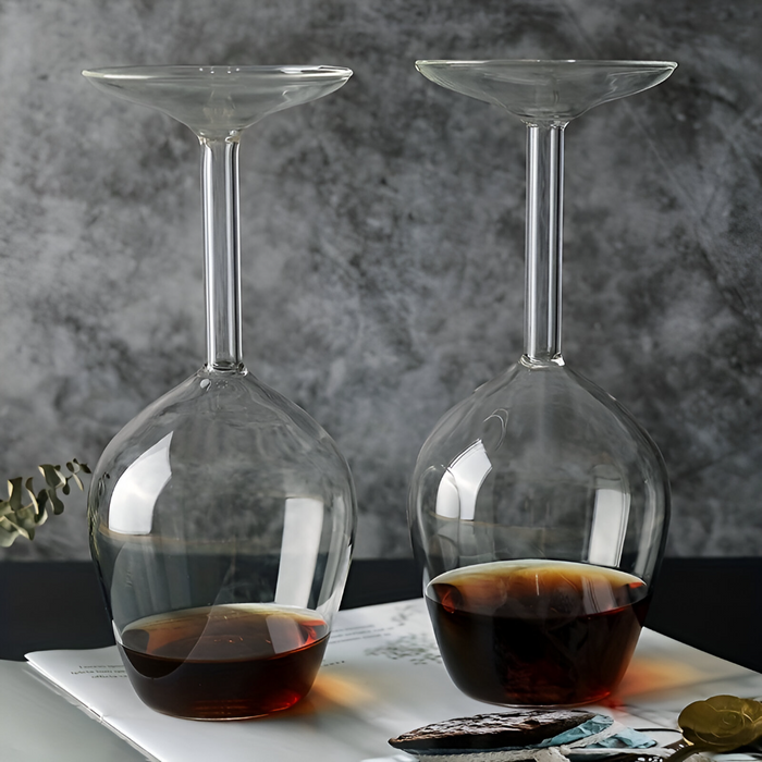 Upside Down Wine Glass